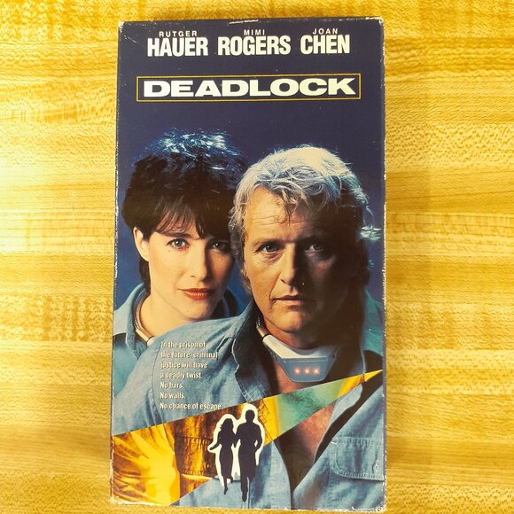 Deadlock 1991 VHS Scifi Thriller Rutger Hauer Mimi Rogers Joan Chen Media 90s - Picture 1 of 6